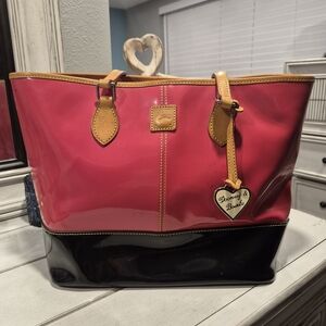 Dooney & Bourke Red and Black Tote Bag
